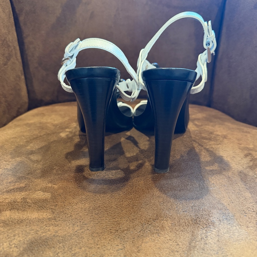 Prada heels Nappa Marine Bian Nero - Picture 3 of 4